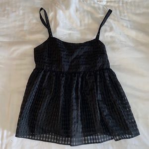 Black Zara Babydoll Top